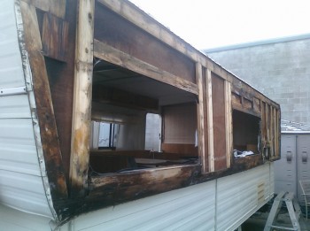 Extensive dry rot damage in this trailer show the importance of preventive maintenance and timely repairs.