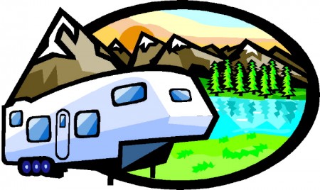 mountain camping fifth wheel cartoon