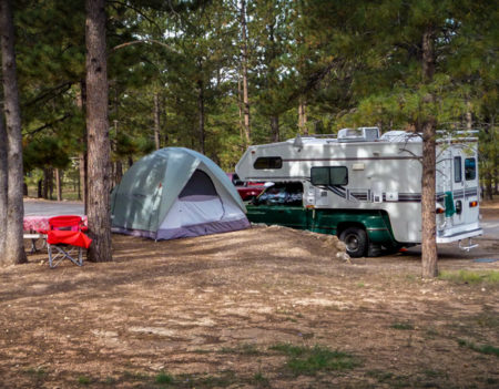 National Parks Visitor campsite