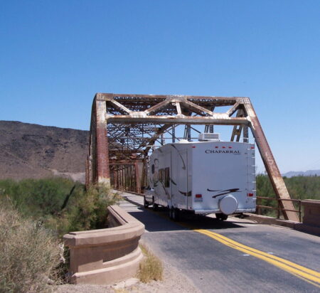 Arizona truss bridge with fifth wheel 5th wheel
