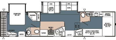 2007 Coachmen Chaparral 340QBS Floor Plan