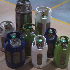 Fiber composite cylinders made by The Lite Cylinder Company