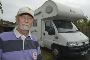 Mervyn Bryant, gassed and robbed while asleep in his motorhome.