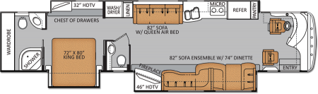 44MT Tuscany Class A Diesel Motorhome