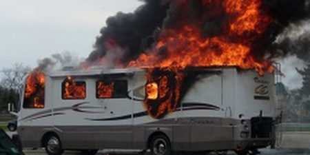 RV fire wild land fire