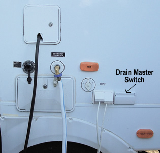 Drain Master Electric Waste Valve switch