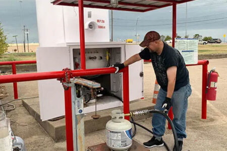 Propane Cylinder Safety Filling station