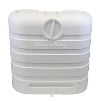 Protect your RV propane tanks with a molded plastic cover.